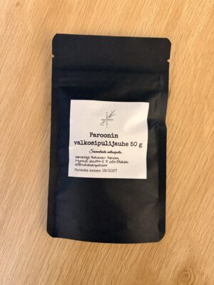 Suomalaisesta valkosipulista valmistteu valkosipulijauhe.